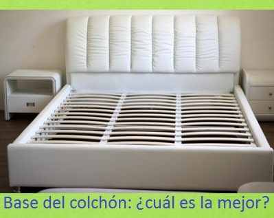 Base del colchón, sólido plano o somier ortopédico